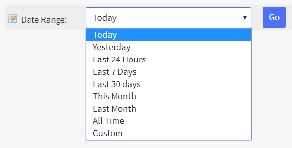 Date range selector in Classic Analytics