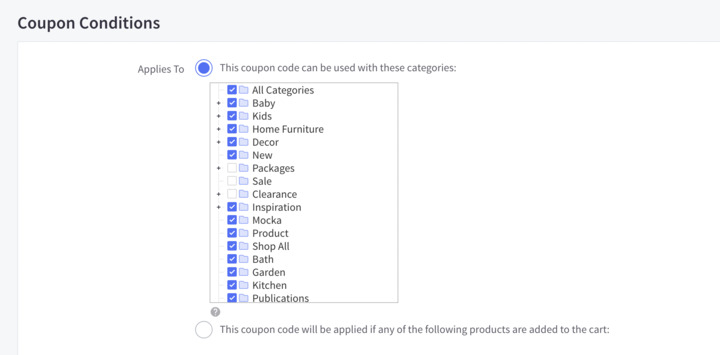 How to categorize coupons - WooCommerce
